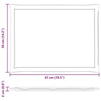 Zitkussens 2 pcs Taupe 47 x 36 x 2 cm Polyester 10