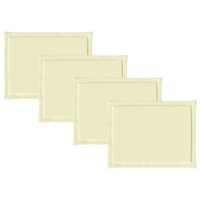 Zitkussens 4 pcs Cr&egrave;mekleurig 47 x 36 x 2 cm Polyester 6