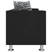 Driezitsbank kunstleer zwart   4