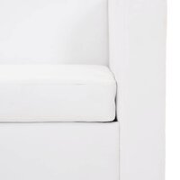 Driezitsbank kunstleer wit  7