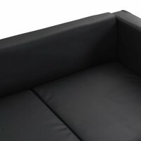 Tweezitsbank kunstleer zwart  6