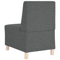 Modulaire bank zonder armleuningen donkergrijs 55 cm stof 5