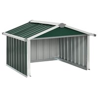 Overkapping voor robotmaaier 92x97x63 cm staal groen 2
