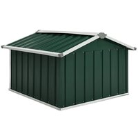 Overkapping voor robotmaaier 92x97x63 cm staal groen 5