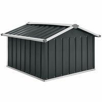 Overkapping voor robotmaaier 92x97x63 cm staal antracietkleurig 5