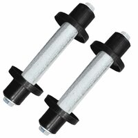 Kruiwagenwielen met assen 4,00-8 390 mm massief PU 2 st 6