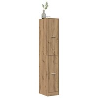 Apothekerskast 30x41x174,5 cm bewerkt hout artisanaal eiken 3