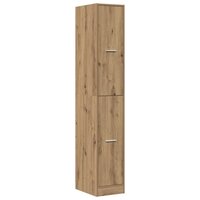 Apothekerskast 30x41x174,5 cm bewerkt hout artisanaal eiken 4