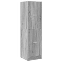 Apothekerskast 40x41x144,5 cm bewerkt hout grijs sonoma eiken 4