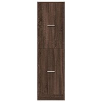 Apothekerskast 40x41x144,5 cm bewerkt hout bruin eikenkleurig 5