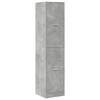 Apothekerskast 40x41x174,5 cm bewerkt hout betongrijs 4