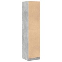 Apothekerskast 40x41x174,5 cm bewerkt hout betongrijs 6