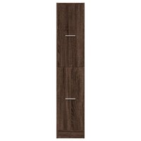 Apothekerskast 30x41x144,5 cm bewerkt hout bruin eikenkleurig 5