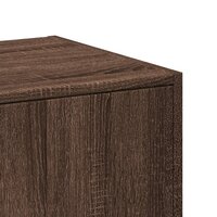 Apothekerskast 30x41x144,5 cm bewerkt hout bruin eikenkleurig 8