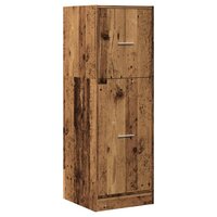 Apothekerskast 40x41x118 cm bewerkt hout oud houtkleurig 4