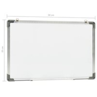 Whiteboard magnetisch 50x35 cm staal wit 9