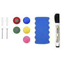 Whiteboard magnetisch 90x60 cm staal wit 5
