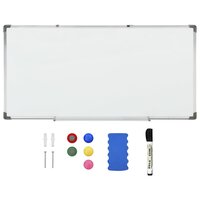 Whiteboard magnetisch 110x60 cm staal wit 2