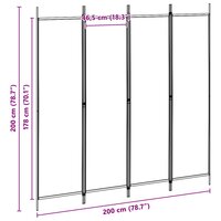 Kamerscherm polyester staal 8