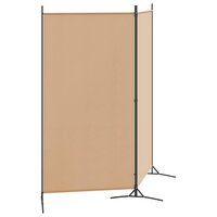 2-Panelen Kamerscherm Beige 175 x 180 cm Stof 3