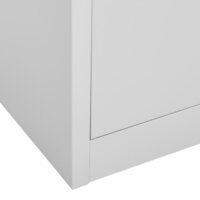 Lockerkasten 2 st 90x45x92,5 cm staal lichtgrijs 7