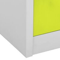 Lockerkasten 2 st 90x45x92,5 cm staal lichtgrijs en groen 7