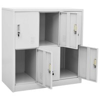 Lockerkasten 5 st 90x45x92,5 cm staal lichtgrijs 6