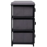 Opbergkast met 6 lades 55x29x55 cm staal grijs 6