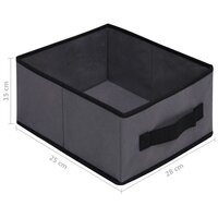 Opbergkast met 6 lades 55x29x55 cm staal grijs 11