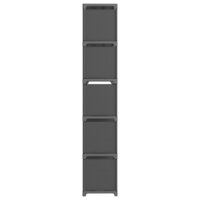 Kast met 15 vakken 103x30x175,5 cm stof grijs 3