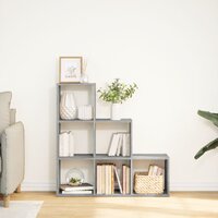 Kamerscherm / boekenkast 3-laags 99x29x99 cm hout grijs sonoma 3