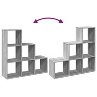 Kamerscherm / boekenkast 3-laags 99x29x99 cm hout grijs sonoma 9