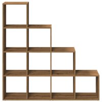 Kamerscherm / boekenkast 131,5x29x131,5 cm hout artisanaal eik 5