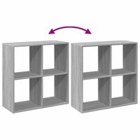 Kamerscherm / boekenkast 69,5x29x69,5 cm hout grijs sonoma 9