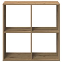 Kamerscherm / boekenkast 69,5x29x69,5 cm hout artisanaal eiken 5