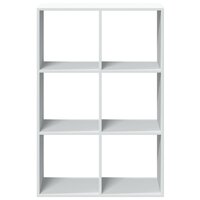 Kamerscherm / boekenkast 69,5x29x103,5 cm bewerkt hout wit 5