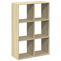 Kamerscherm / boekenkast 69,5x29x103,5 cm hout sonoma eiken 6