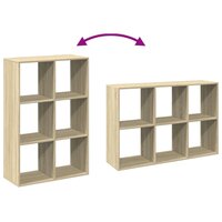Kamerscherm / boekenkast 69,5x29x103,5 cm hout sonoma eiken 9