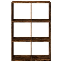 Kamerscherm / boekenkast 69,5x29x103,5 cm hout gerookt eiken 5