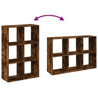 Kamerscherm / boekenkast 69,5x29x103,5 cm hout gerookt eiken 9