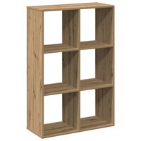 Kamerscherm / boekenkast 69,5x29x103,5 cm hout artisanaal eiken 6