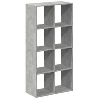 Kamerscherm / boekenkast 69,5x29x137,5 cm hout betongrijs 6