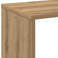 Kamerscherm / boekenkast 69,5x29x137,5 cm hout artisanaal eiken 8