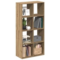 Kamerscherm / boekenkast 69,5x29x137,5 cm hout artisanaal eiken 9