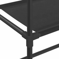 Opbergrek voor boven wasmachine 3-laags 69x28x169 cm zwart 7