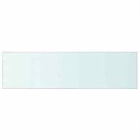 Wandschap transparant 90x25 cm glas 2
