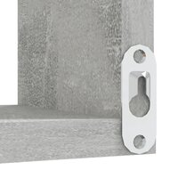 Hoekwandschap 40x40x50 cm bewerkt hout betongrijs 6