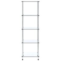 Kastje 5-laags 40x40x130 cm gehard glas transparant 2