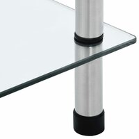 Kastje 6-laags 40x40x160 cm gehard glas transparant 5