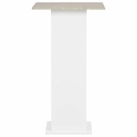 Bartafel 60x60x110 cm wit en betonkleurig 3